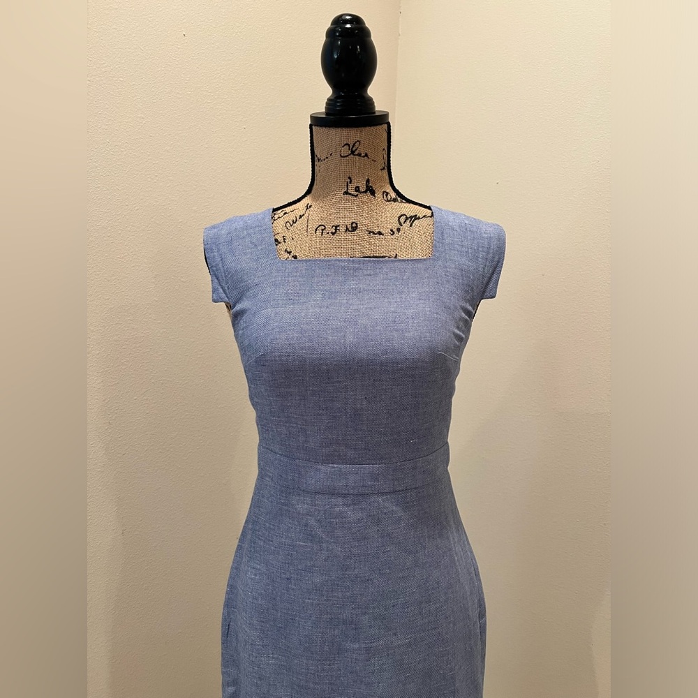 Ann Taylor Light Blue Sheath Dress